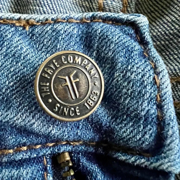 Frye Skinny High Rise Jeans Size 10 Western - Picture 6 of 13